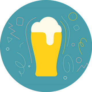 Beer Illustration Modern Sticker