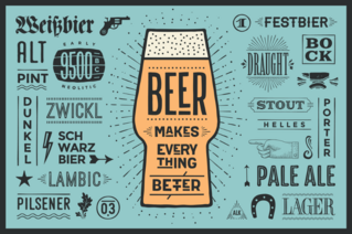 Beer Makes Everything Better Sticker