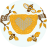 Bees Flying Around The Hive Sweetheart Sticker