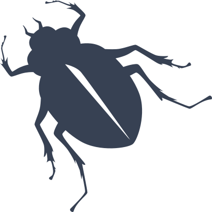 Beetle Crawling Up Sticker