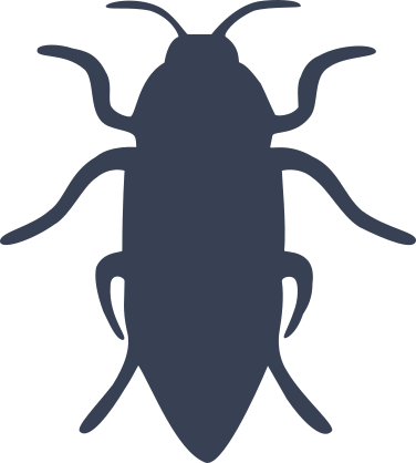Beetle Silhouette Sticker