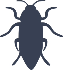 Beetle Silhouette Sticker