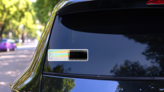 Beginning Of 35mm Negative Filmstrip Photographer Sticker on a Rear Car Window (New) example