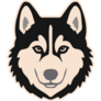Beige Husky Sticker