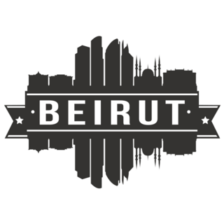 Beirut Silhouette Sticker