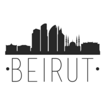 Beirut Skyline Font Sticker