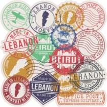 Beirut Stamps Sticker