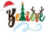 Believe - Christmas Elements Sticker
