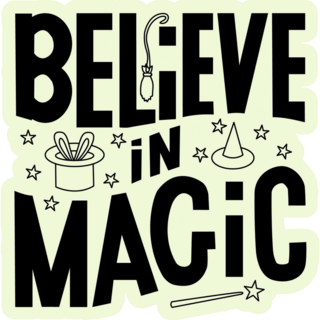 Believe In Magic Sticker