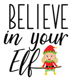 Believe In Your Elf Sticker
