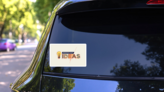 Believe In Your Ideas Sticker on a Rear Car Window (New) example