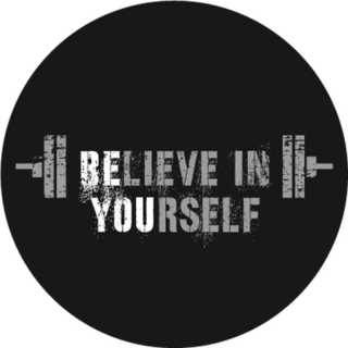 Believe In Yourself Fitness Quote Sticker