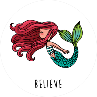 Believe Mermaid Sticker