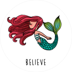 Believe Mermaid Sticker
