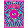 Believe Psychedelic Pop Art 60s Retro Eyeball Poster Sticker