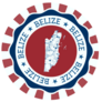 Belize Badge Radiate Sticker