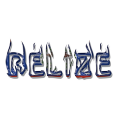 Belize Balloon Word Sticker