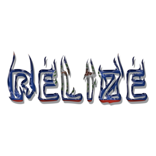 Belize Balloon Word Sticker