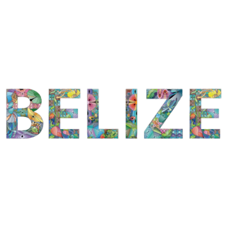 Belize Beautiful Font Sticker