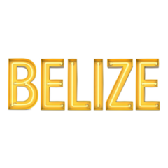 Belize Big Word Sticker