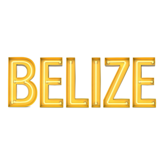 Belize Big Word Sticker