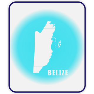 Belize Blue Country Sticker