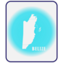 Belize Blue Country Sticker