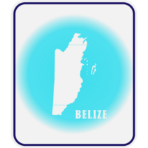 Belize Blue Country Sticker