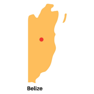 Belize Border Silhouette Sticker
