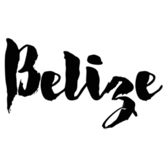 Belize Calligraphy Sticker