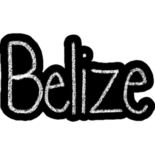 Belize Chalkboard Sticker