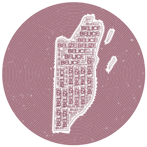 Belize Circular Clouds Sticker