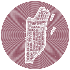 Belize Circular Clouds Sticker