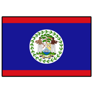 Belize Flag Icon Sticker
