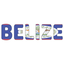 Belize Flag Letters Sticker