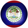 Belize Flag Round Sticker