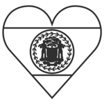 Belize In A Heart Sticker