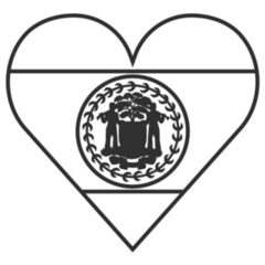 Belize In A Heart Sticker