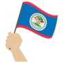 Belize In Hand Sticker