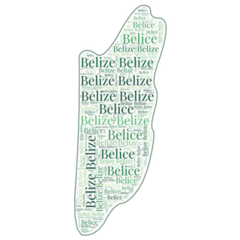 Belize In Many Languages Sticker