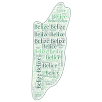 Belize In Many Languages Sticker