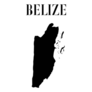 Belize Map Silhouette Sticker