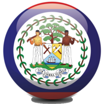 Belize National Circle Sticker