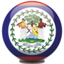 Belize National Circle Sticker