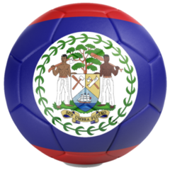 Belize Soccer Ball Sticker