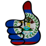 Belize Thumbs Up Sticker