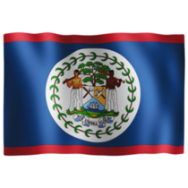Belize Waving Flag High Sticker