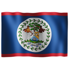 Belize Waving Flag High Sticker