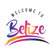 Belize Welcome Sign Sticker