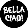 Bella Ciao Italian Phrase On Black Sticker